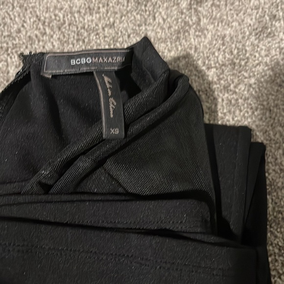 BCBG MaxAzria Mesh Long Sleeve Cut Out Body Con Dress - Picture 3 of 3